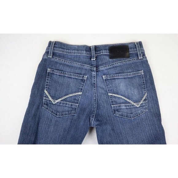 RECLAIM - WOMEN'S MEDIUM WASH BOOTLEG BOOT CUT JEANS - SIZE 27S - Picture 7 of 7